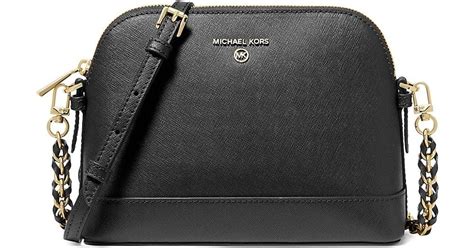 michael kors lg dome crossbody leather|MICHAEL Michael Kors Crossgrain Leather Dome Crossbody.